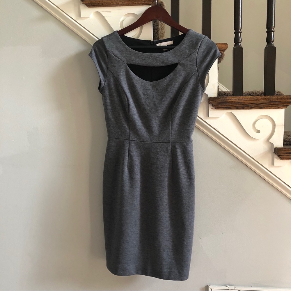 Banana Republic Gray Spacedye Work Dress, Size 0